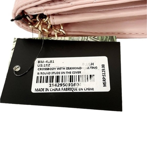 BUNDLE OF 2 - Badgley Mischka Blush Quilted Envelope Crossbody’s - NWT - Picture 8 of 8